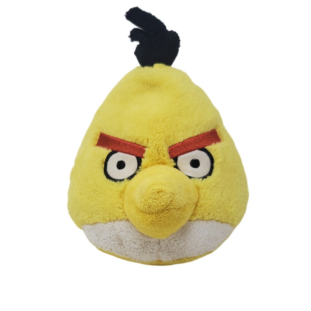 Angry Birds Chuck Yellow Bird Plush Stuffed Animal 8 Inch Rovio Video Game Toy